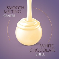 Lindt LINDOR WHITE LUSCIOUS Chocolate TRUFFLES MIX BULK BAG VALUE PRICE NOW