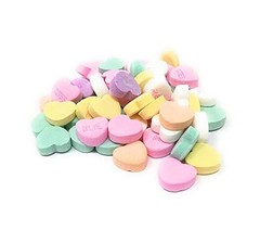 Candy Shop Conversation Hearts, Assorted Pastel Colors, Sweet Fruity F