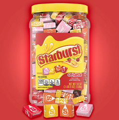 Starburst Chewy Candy Bulk Jar, Original Fruity Candy, 3.3 lbs, 54 oz. NEW!