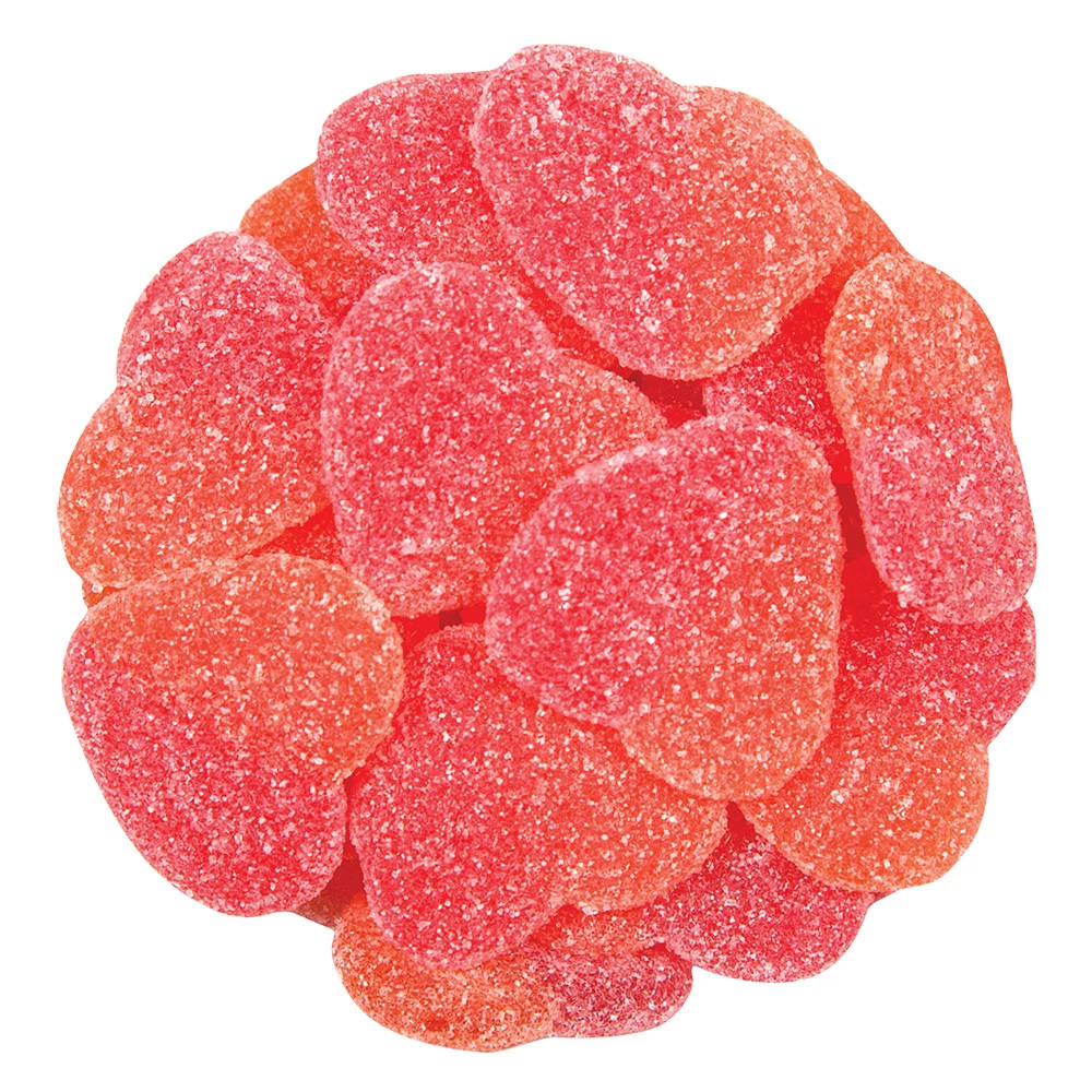 Gummy Sour Peachy Hearts Candy Item Weight 8oz-5lb