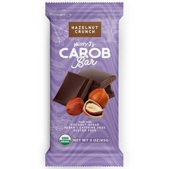 Missy J’s Organic Carob Hazelnut Candy Bar, Vegan free, Chocolate Substitute