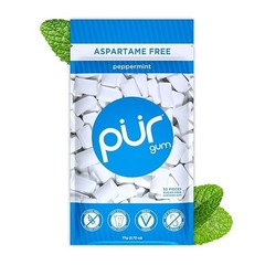 PUR Gum | Aspartame Free Chewing Gum | 100% Xylitol | Natural Peppermint Flavore