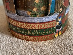 Wicklein Turning Music Box w/ Assorted Lebkuchen Gingerbreads German Tin NEW!