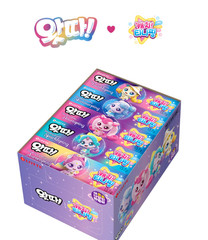 LOTTE Catch Teenieping Bubble Gum 1 Box (25 Packs x 5 Pcs) + Rub-on Stickers 125
