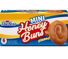 🔵 New Limited Edition Duchess Mini HONEY BUNS Glazed Icing Soft Pastry 10.5oz