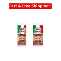Italian Almond Cookies, 6.6 Oz Pack of 2 – Crispy and Lightly Sweetened Treats