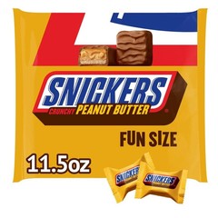 Snickers 11.5 oz Crunchy PEANUT BUTTER Fun Size Pieces ** BB 3/2026 **