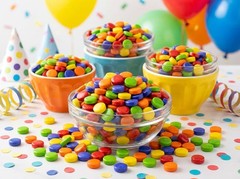 Sour Candy Bites Lemon Lime Orange Blue Raspberry Cherry – 2 lbs Intensely Ta…
