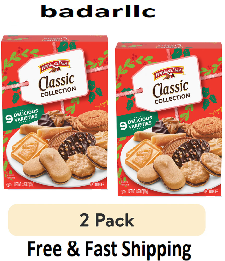 Pepperidge Farm Holiday Classic Cookie Collection,9 Cookie Varieties (Pack of 2)