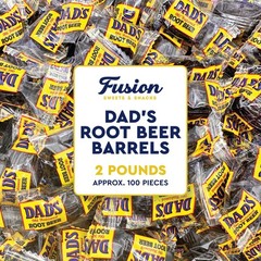 Dad’s Root Beer Barrels Hard Candy, 2 Pounds Bulk Bag, Individually 2 pounds