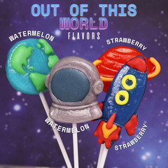 Space Lollipops, Galaxy Themed Birthday Party Treats, Individually Wrapped Candy