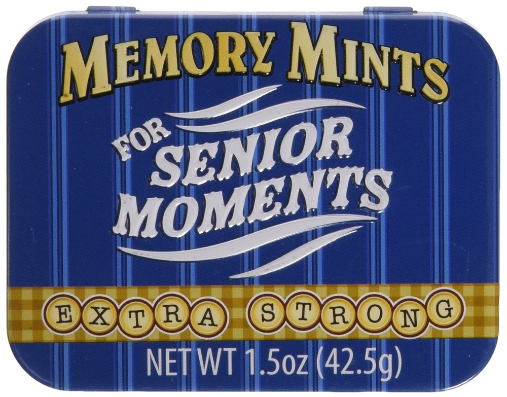 Boston America Gag Gifts Memory Mints, Sugar 1.5 Ounce (Pack of 1), White