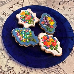 Gluten Free Sugar Cookies w Royal Icing – Sugar Flower Bouquets HOMEMADE!