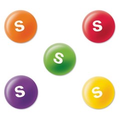 2 Jars Skittles Original Fruity Candy Jar Bite Size Candies 54 oz Each Jar