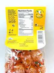 Perle Di Sole Orange Flavored Hard Candies Filled With Sour Powder 7 oz. Italy