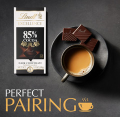Lindt EXCELLENCE 85% Cocoa Dark Chocolate Bars, 3.5 oz, 12-Pack