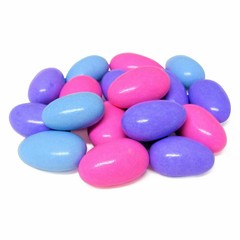 Jordan Almonds by Its Delish (Purple, Pink & Blue Medley, 2 lbs Bulk)