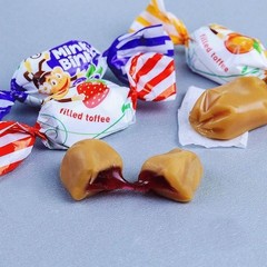 Roshen Minky Binky Toffee Candy with Fruity Jelly Filling Ukrainian Sweets Gift