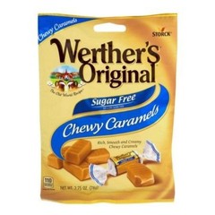 6x Werther’s Original Sugar Free Chewy Caramels Candy Bulk Pack 2.75oz