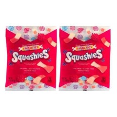 Smarties Squashies Foam Gummies Debut, 5 Ounce Peg Bag (2 Bags)