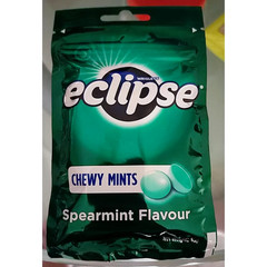 5 packs Chewy Mints Wrigley’s Eclipse Spearmint Powerful Refresh Breath New- 45g