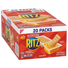 Handi-Snacks RITZ Crackers ‘N Cheesy Dip Snack Packs, 20 Snack Packs