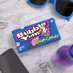 Cotton Candy Flavored Chewy, Bubble Gum Packs, 2.82 Oz (12 Count)