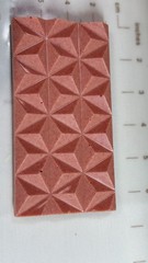 White chocolate mixed Strawberry powder & Bananas Raspberry & Gold on top 100g.