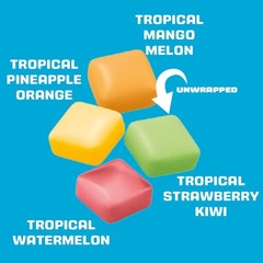 STARBURST MINIS Tropical Sunset Chewy Candy Movie Night Pouch, Multi