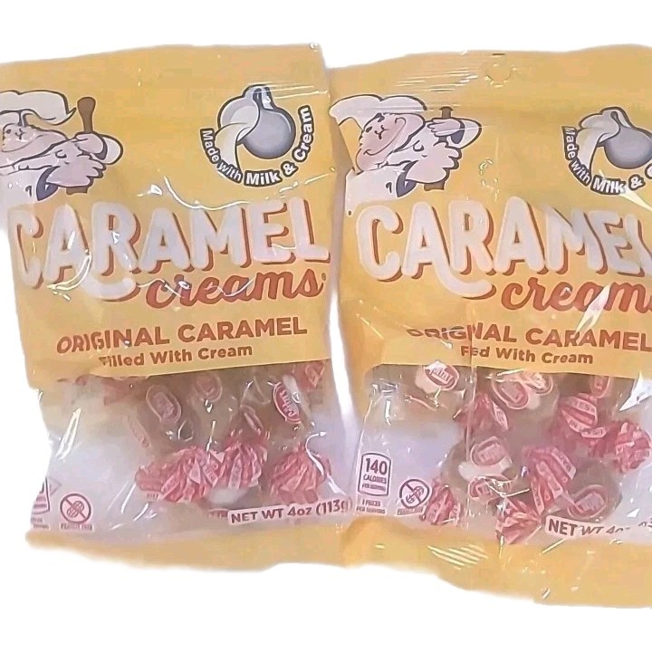 2 Bags Goetze’s Candy Co. Original Caramel Creams 4oz
