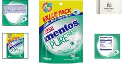 Pure Fresh Spearmint Sugar-Free Gum with Xylitol – 120 Count Resealable Bag
