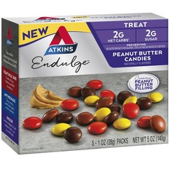 Atkins Endulge Treat, Peanut Butter Candies, Keto Friendly, 5 Count