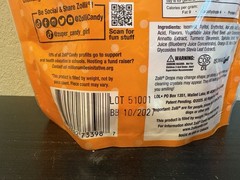 Zolli Fruit Drops Clean Teeth Candy Sugar-Free with Xylitol, Dye-Free Keto NEW!