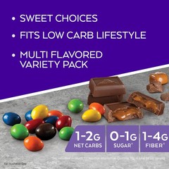 Atkins Endulge Chocolate Peanut Candies, Dessert 5 Count (Pack of 4), brown