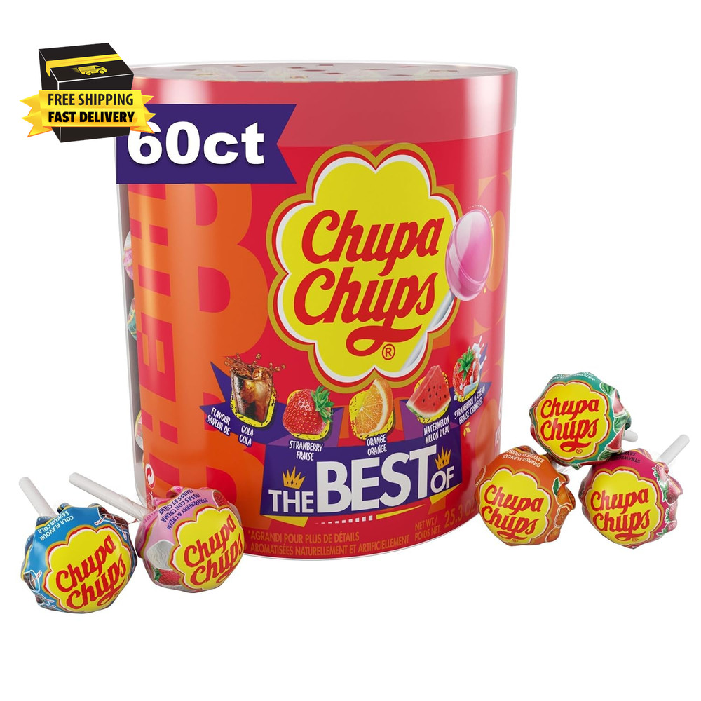‘Best Of’ Lollipop Assortment, 5 Flavors, Individually Wrapped Candy for Kids, 2