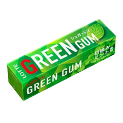 Japan Gum Lotte Green Gum 9 Pieces × 15 bags