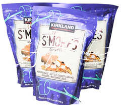 Kirkland Signature Caramel Smore’s Smores Clusters 26.3 Oz 3 Bags Costco Cookies