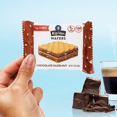 Keto Chocolate Hazelnut Wafer Cookies, Non-GMO, Low Carb, Vegan, 16 Count