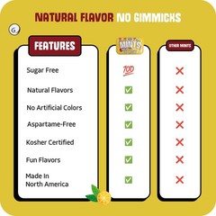 Sugar Free Lemonade Mints – 50 Count Tin (Pack of 6) | Vegan, Kosher, Gluten Fre