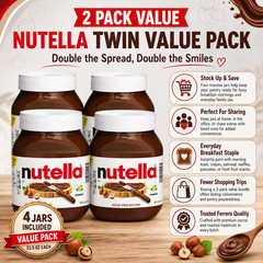 2 Orders Nutella Hazelnut Spread with Cocoa, 33.5 oz, 2-count Each Order