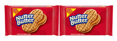 (2 pack) NUTTER BUTTER Peanut Butter Sandwich Cookies, Family Size, 16 oz