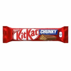 24 full size Nestle Kitkat Chunky Milk Chocolate Wafer Bars 40g- FREE SHIPPING