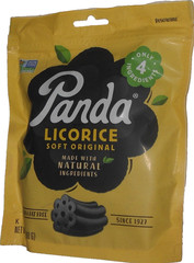 Panda Black Licorice Liquorice Flavor NON GMO 3-7 Oz (200g) 3 Ingredients
