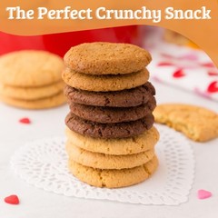 Crunchy Chocolate Cookies – Non-GMO, 0g Trans Fat, Healthy Snack (8 Pack)