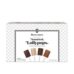 See’s Candies Assorted Lollypops – Assorted Gourmet Lollipops with Vanilla, Coff