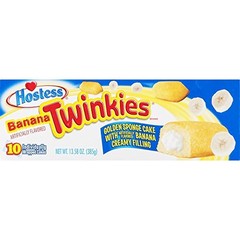 Hostess Banana Cream Twinkies,10 Count | Pack of 3