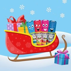 24 Count Push Pop Lollipops Assorted Flavors Strawberry Raspberry Watermelon