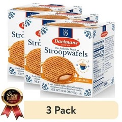 (3 Pack) Caramel Stroopwafels, 10.94 Oz, 8 Count