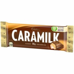 24 full size Cadbury Caramilk Chocolate Bars 50g Each