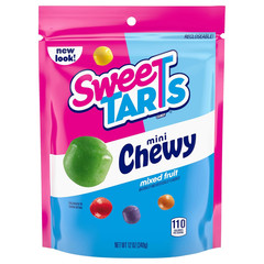 Mini Chewy Candy, Mixed Fruit Flavors (Cherry, Grape, Lemon, Apple & Orange), Sw